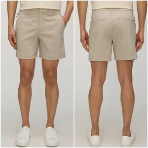 Kit And Ace Navigator Shorts Beige Chino Golf Office Men's 32